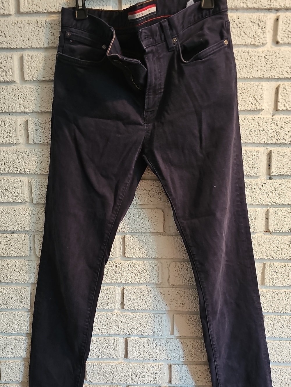 Tommy Hilfiger Navy Jeans with Red Trim